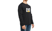 Load image into Gallery viewer, CAT Original Fit Long Sleeve Logo Tee - Pitch Black
