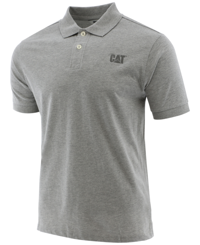 CAT Foundation Jersey Knit Polo - Heather Grey